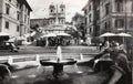 Rome Spanish Steps TrinitÃÂ  dei Monti in the 1950s Royalty Free Stock Photo